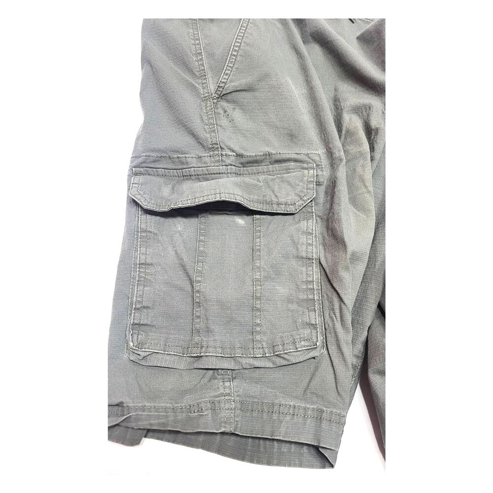 True nation men's cotton cargo shorts size 52 green - Picture 4 of 9